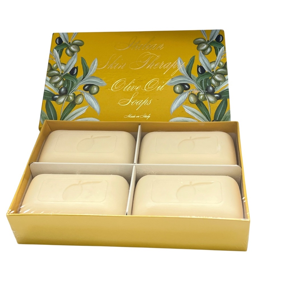 Italian Skin Therapy Olive Oil Soaps Set of 4 bars 4 x 150 g Made in Italy